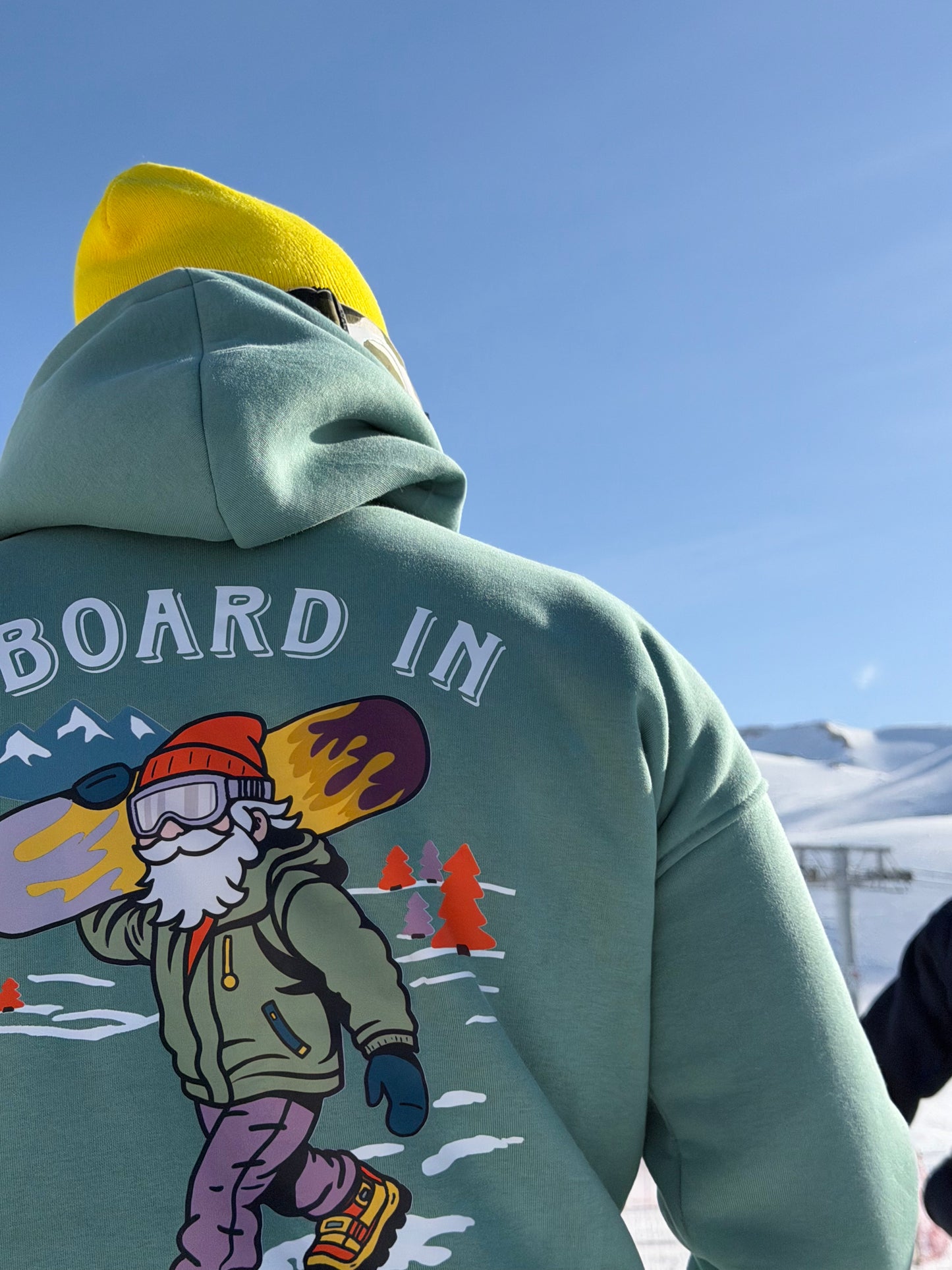 Mint "Stay On Board" Hoodie