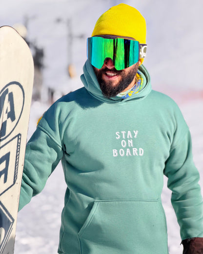 Mint "Stay On Board" Hoodie