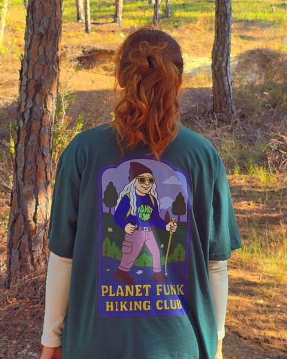 Green "PF Hiking Club" T-Shirt