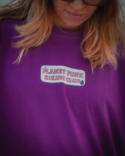 Purple "PF Hiking Club" T-Shirt